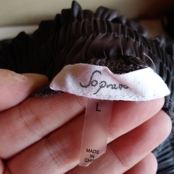 🦋5/$10🦋 PALAZZO CAPRIS PANTS LARGE - Picture 2 of 4